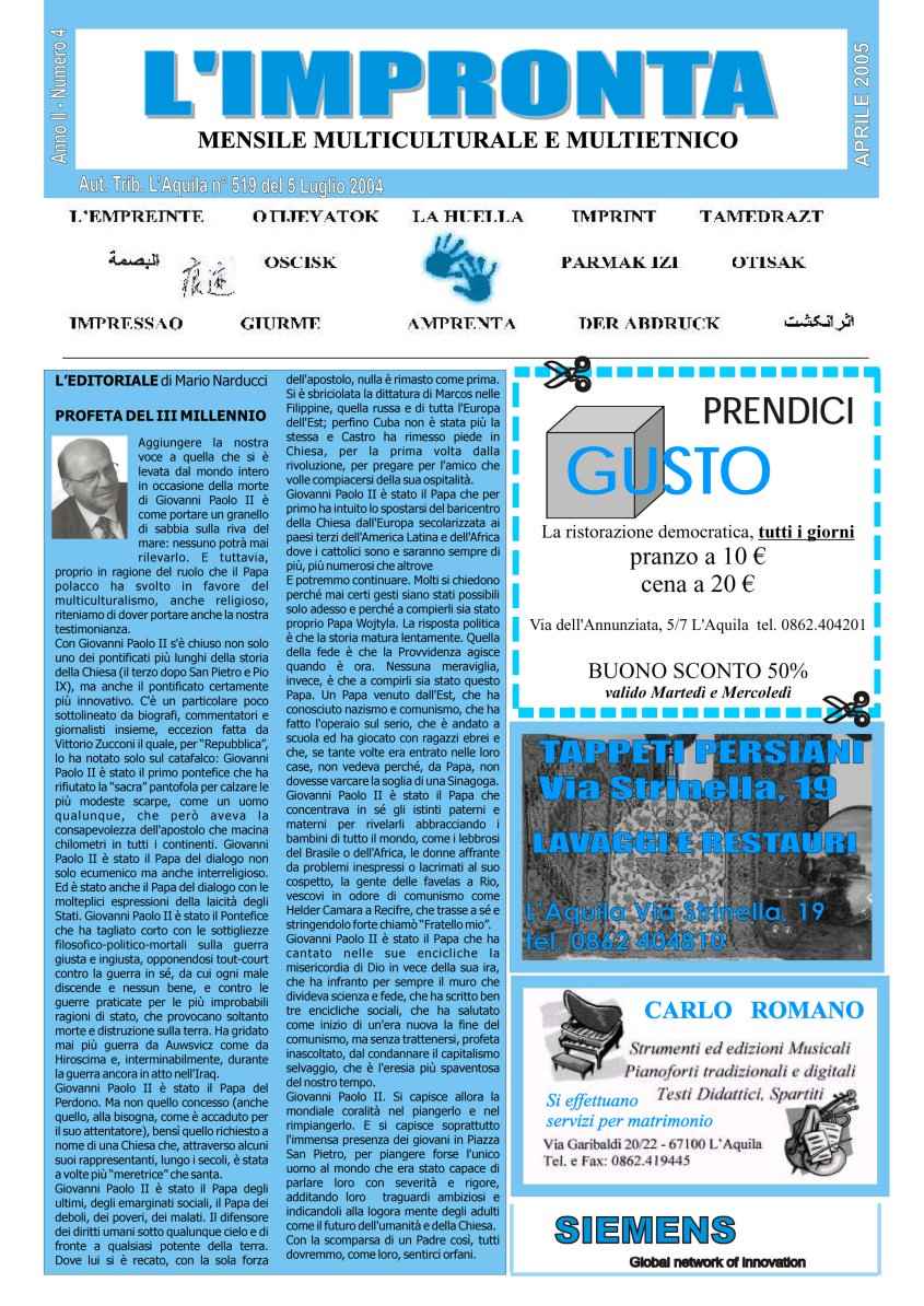 L'Impronta 2005 n.04