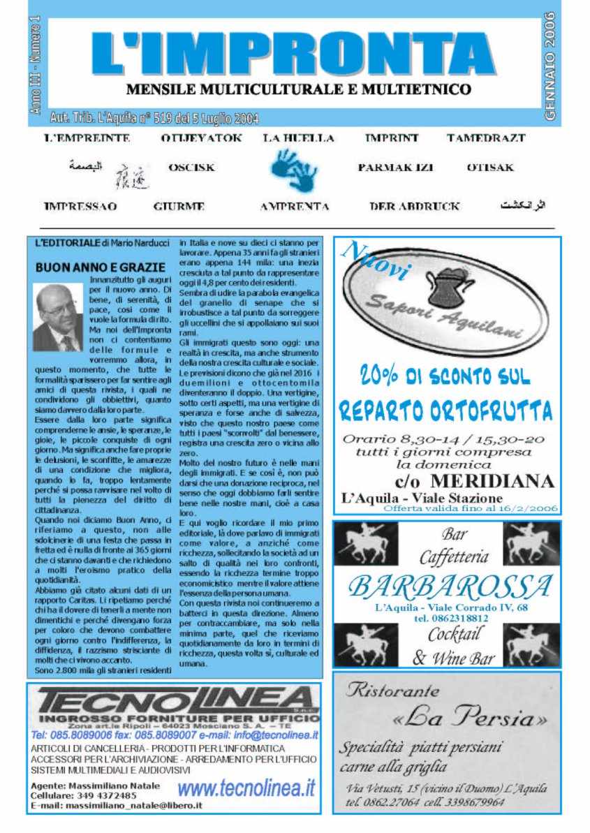 L'Impronta 2006 n.01