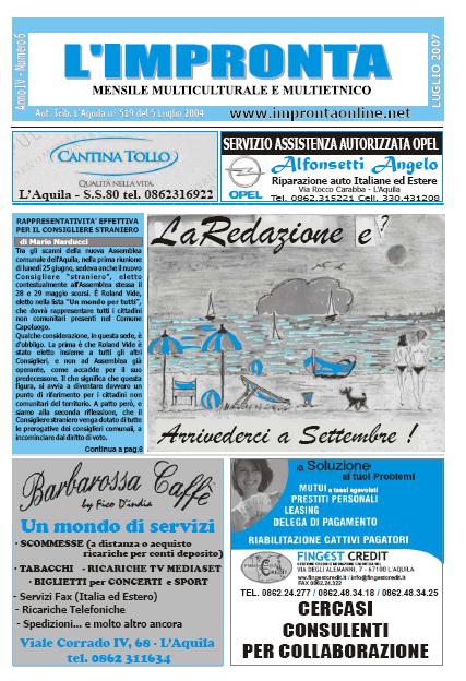L'Impronta 2007 n.05